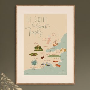Affiche Le Golfe de Saint Tropez